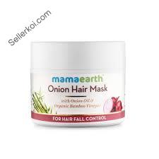 Mamaearth onion hair mask for hair fall control with onion oil and organic bamboo vinegar